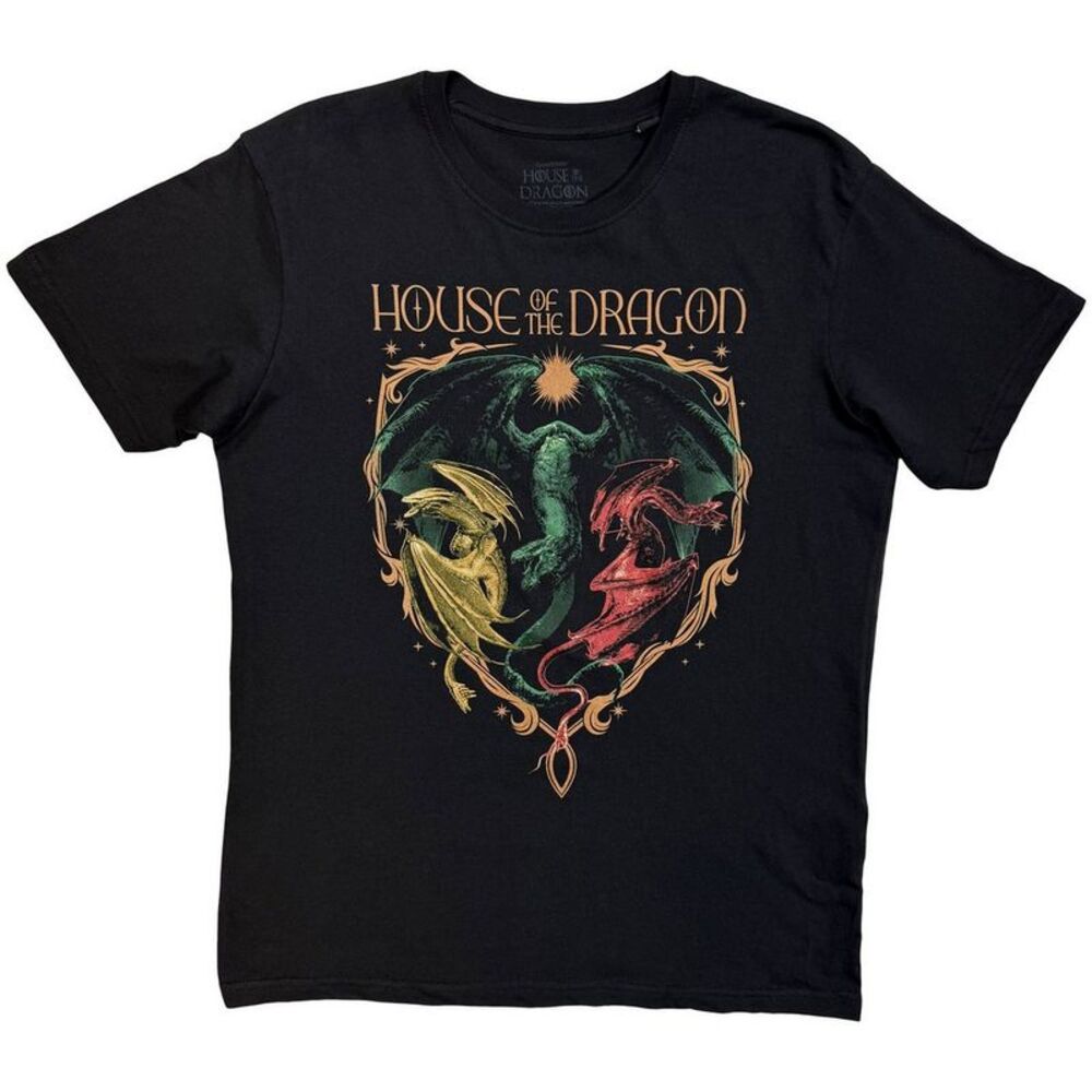 House Of The Dragon Unisex Adult Dragon Crest T-Shirt / Black